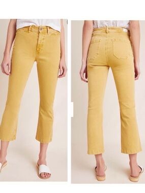 Paige • Colette crop flare in vintage dandelion‎ size 25